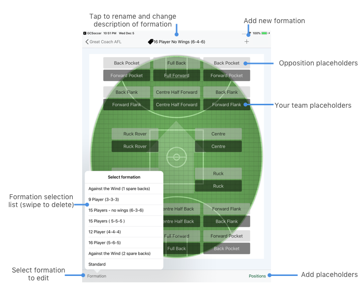 Formation Editor