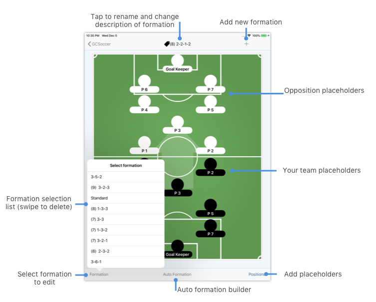 Formation Editor